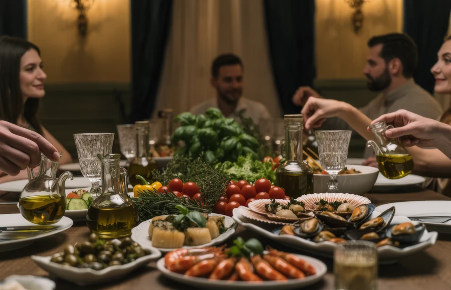 Mediterrane Dinnerparty: Ein festliches Abendessen im mediterranen Stil