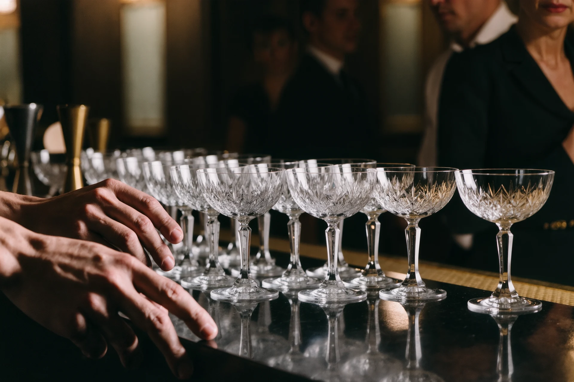Die Eleganz von Cocktail Gläsern